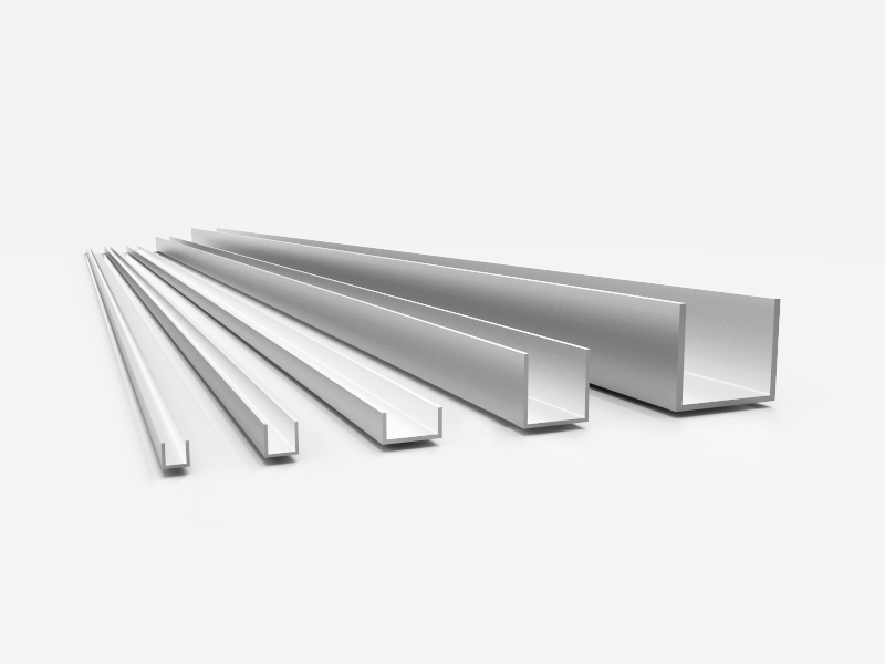 Aluminium U-Profil  Länge 750 mm 